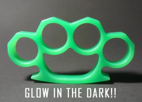 Stealth Knuckles™ - GREEN - 100% Non-Metal - Glow In The Dark