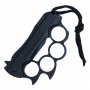 NEW Spiked Knuckles with Retractable Knife - Black