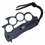 NEW Spiked Knuckles with Retractable Knife - Black
