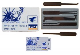 CIA Credit Card Lock Pick Set