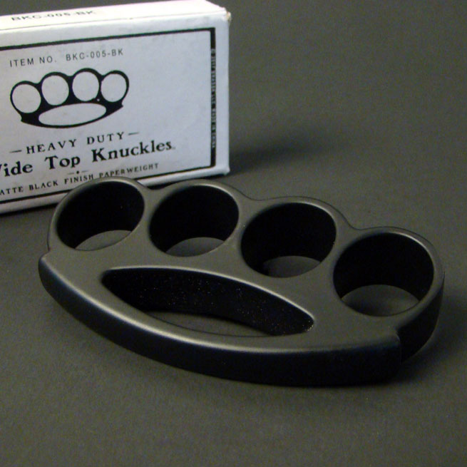 Original Black Knuckles - Heavy Duty Black - $26.95 : Brass Knuckles  Company Since 1999™