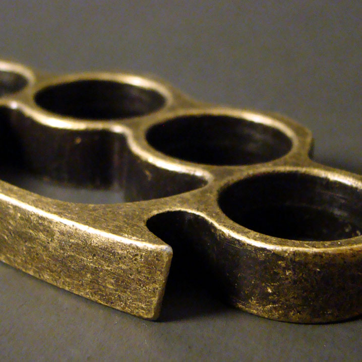 Classic Brass Knuckles Antique Finish 18.98 Brass Knuckles