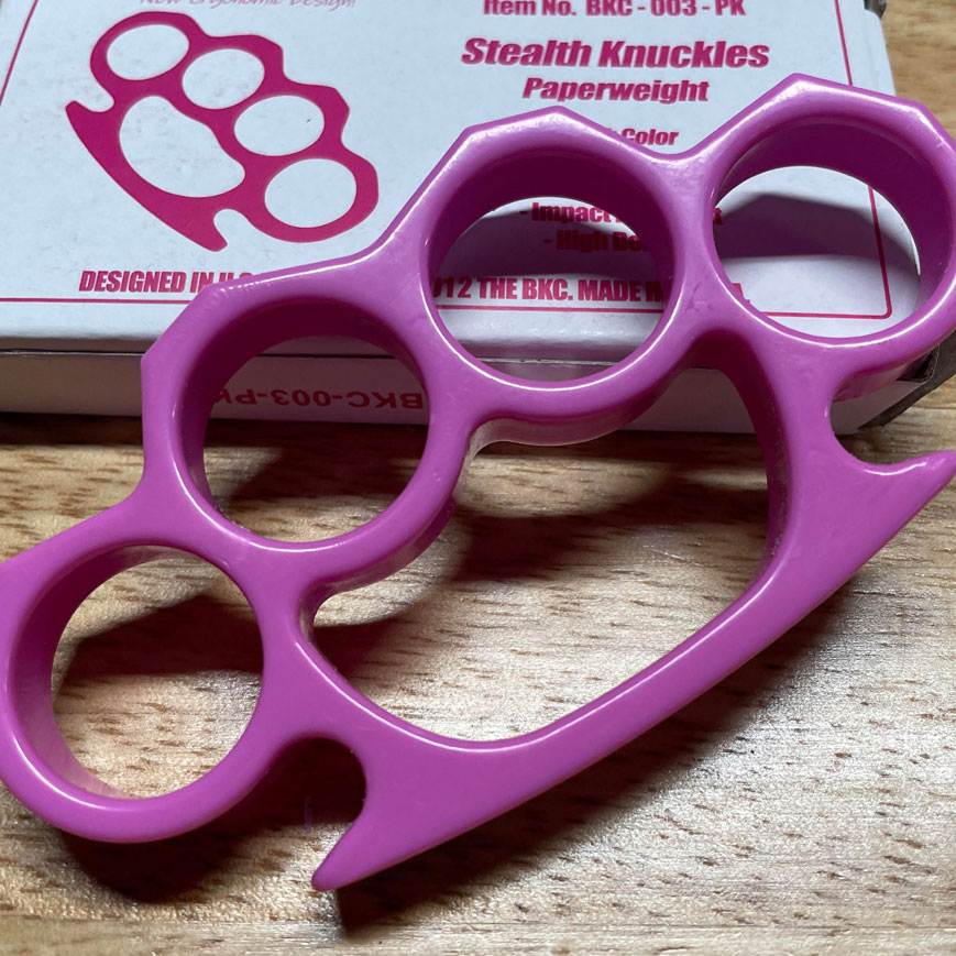 Stealth Knuckles™ - PINK - 100% Non-Metal - PINK - $12.59 : Brass Knuckles  Company Since 1999™