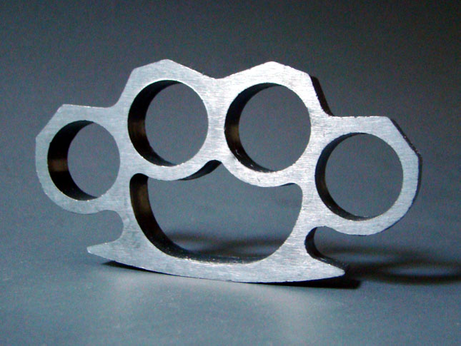 Homemade stealth knuckle duster (Brass Knuckles) by N3rd-ZA on